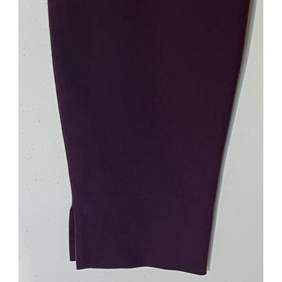 Theory Rayla Deep Plum Purple Stretch Cotton Skinny Ankle Pants Sz 6-Made in USA - Picture 8 of 11
